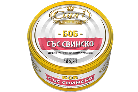 Боб със свинско 400гр.